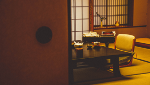 Chambre avec tatami en ryokan