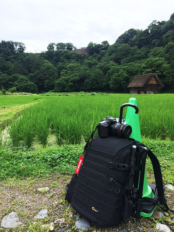 Mon sac photo à Shirakawa-go